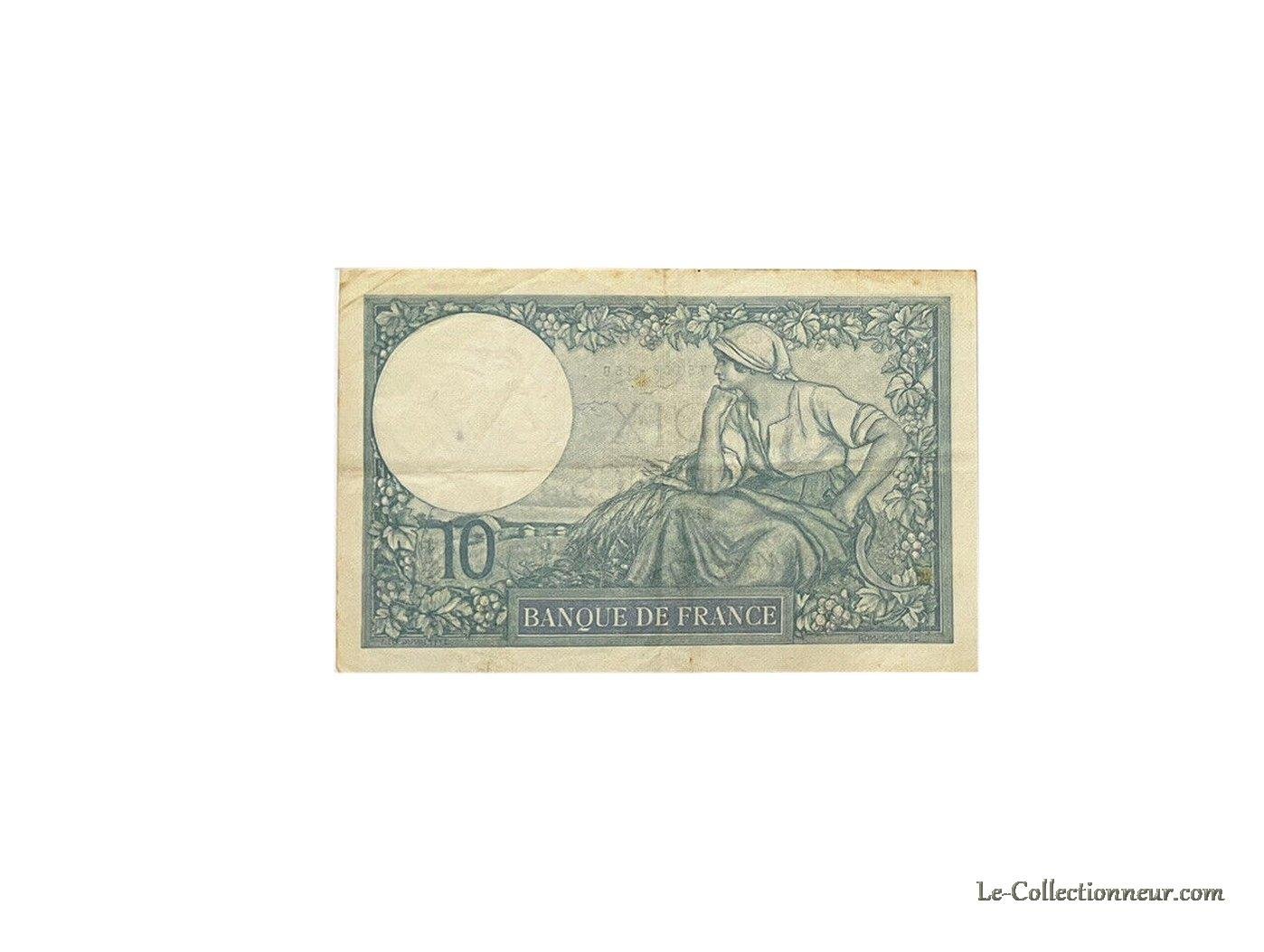 Billet de 10 francs Minerve