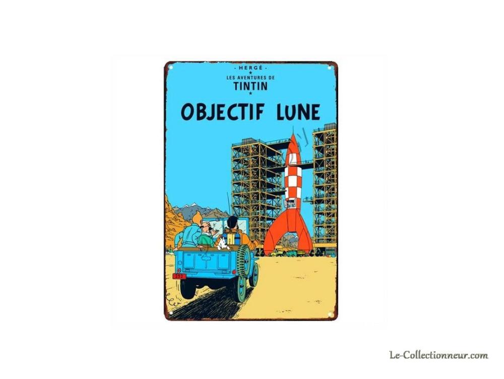 Plaque émaillée Tintin
