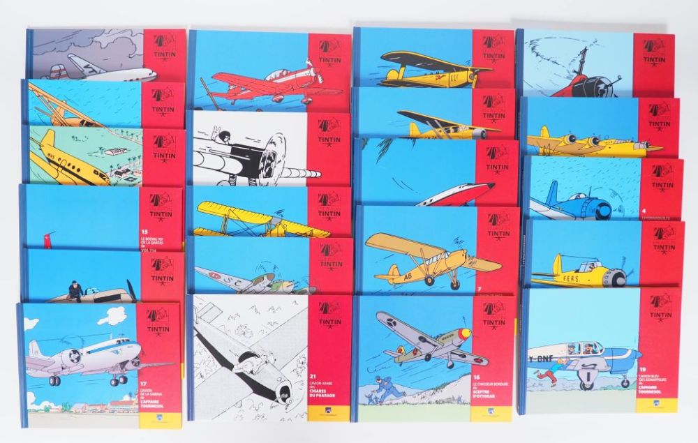 Livres "En avion Tintin" (sans figurines)