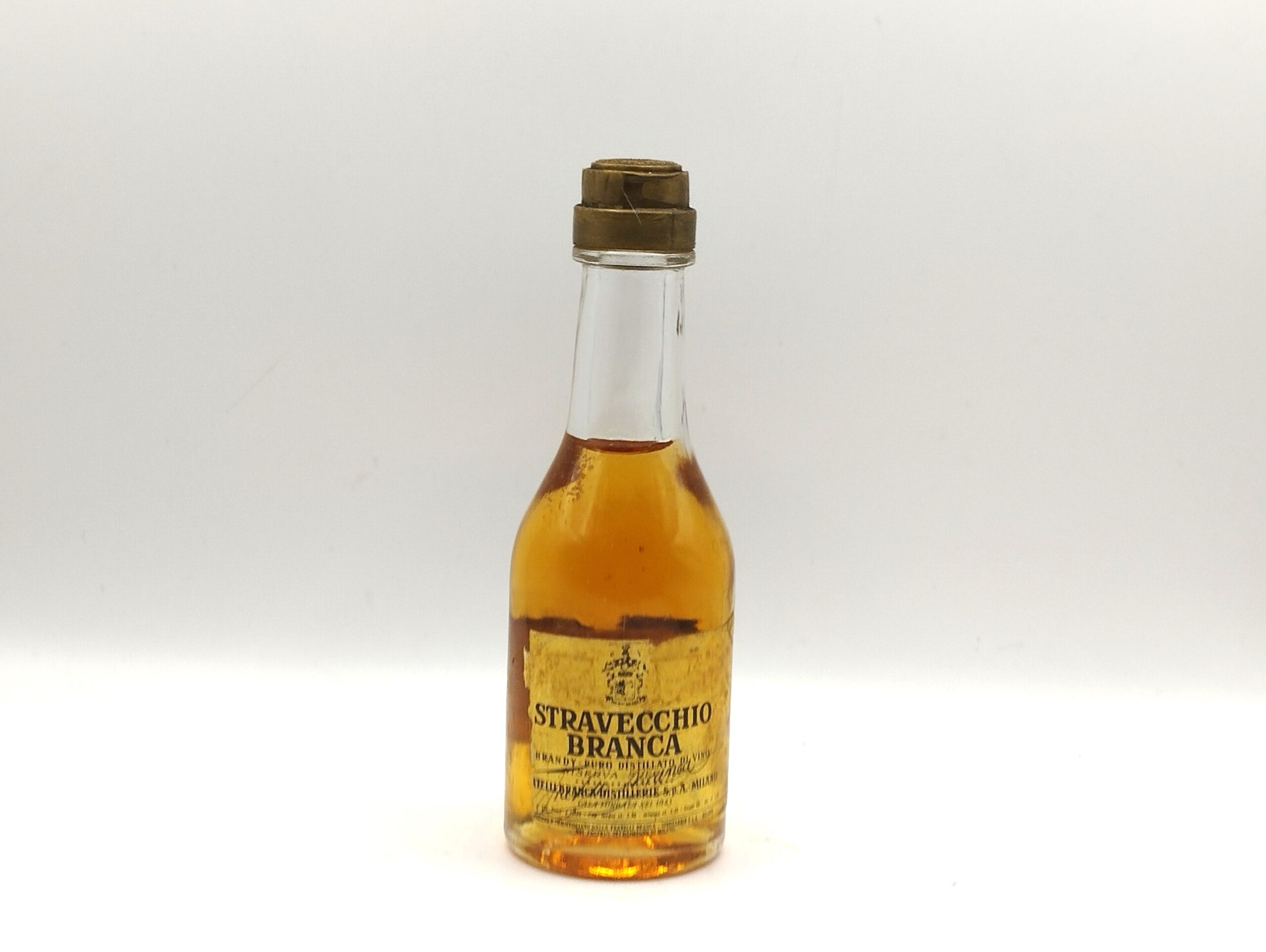 Miniature Brandy Stravecchio Branca- [Vintage]