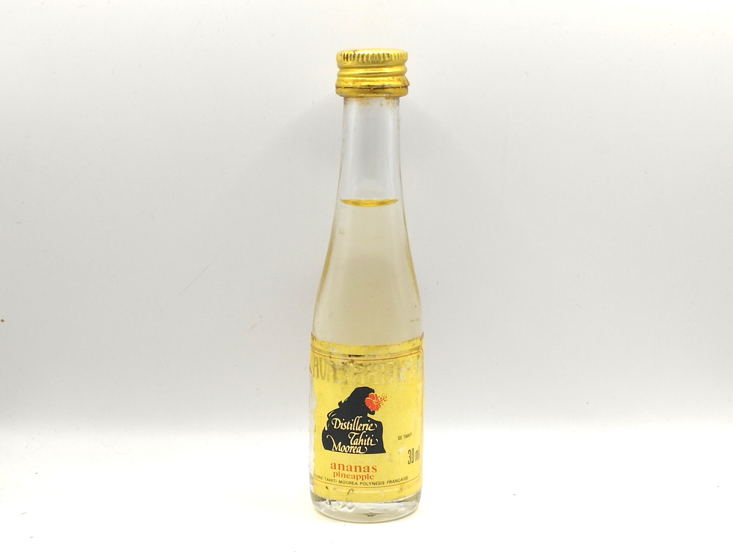 Miniature de liqueur d'ananas de Tahiti- [Vintage]