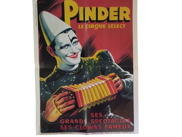 Affiche cirque Pinder - Les clowns