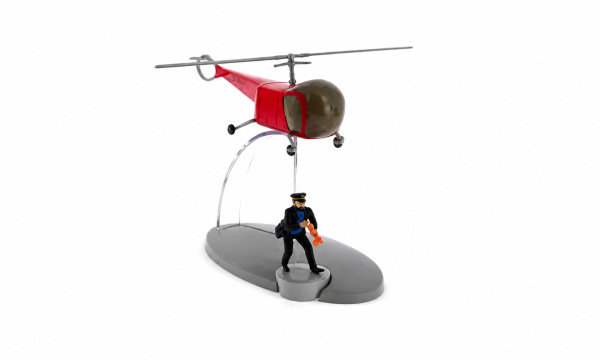 Avion Tintin 36 - Hélicoptère des agents bordures