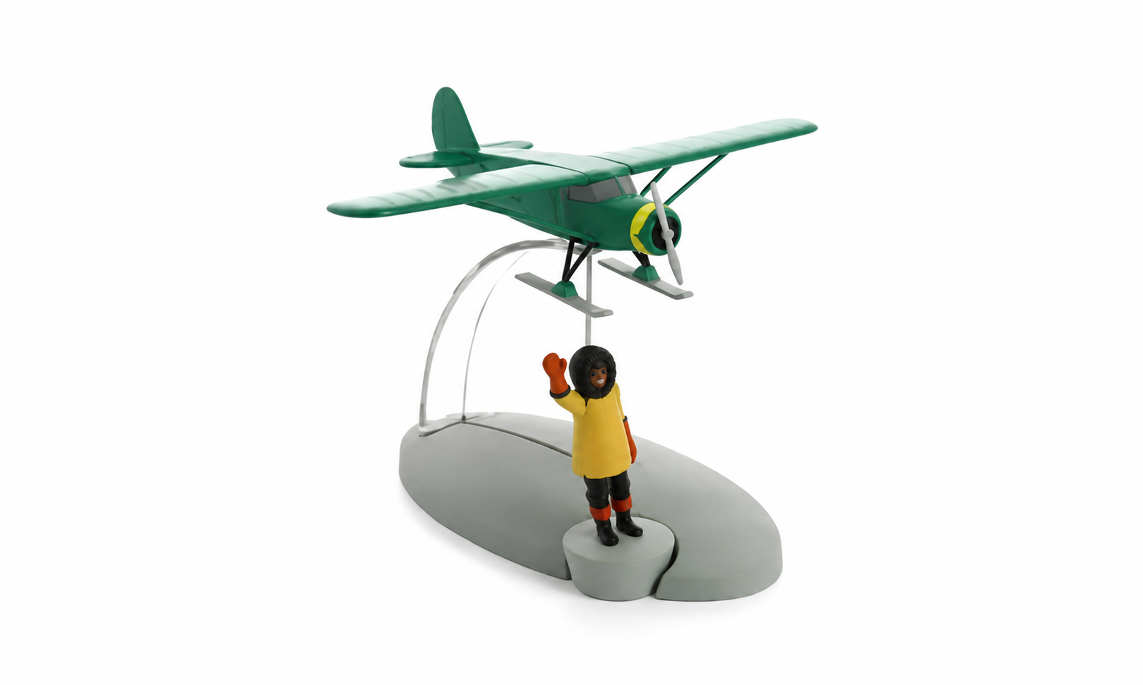 Avion Tintin 49 - Avion sur skis
