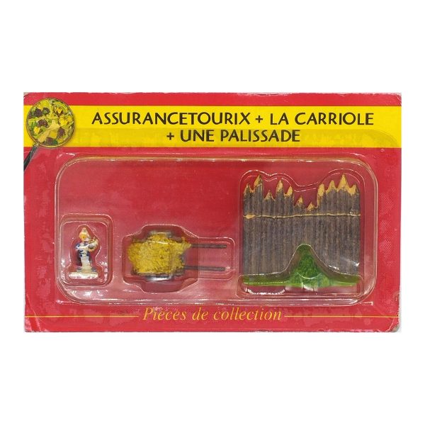 NÂ° 07 â€“ Assurancetourix avec sa lyre, la carriole et une palissade â€“ blister Village AstÃ©rix Atlas