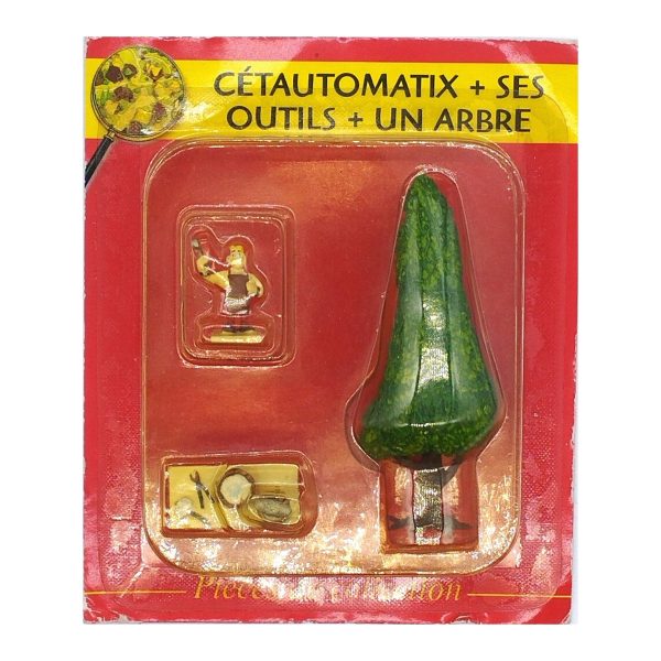 NÂ° 08 â€“ Cétautomatix, ses outils et un arbre â€“ blister Village AstÃ©rix Atlas