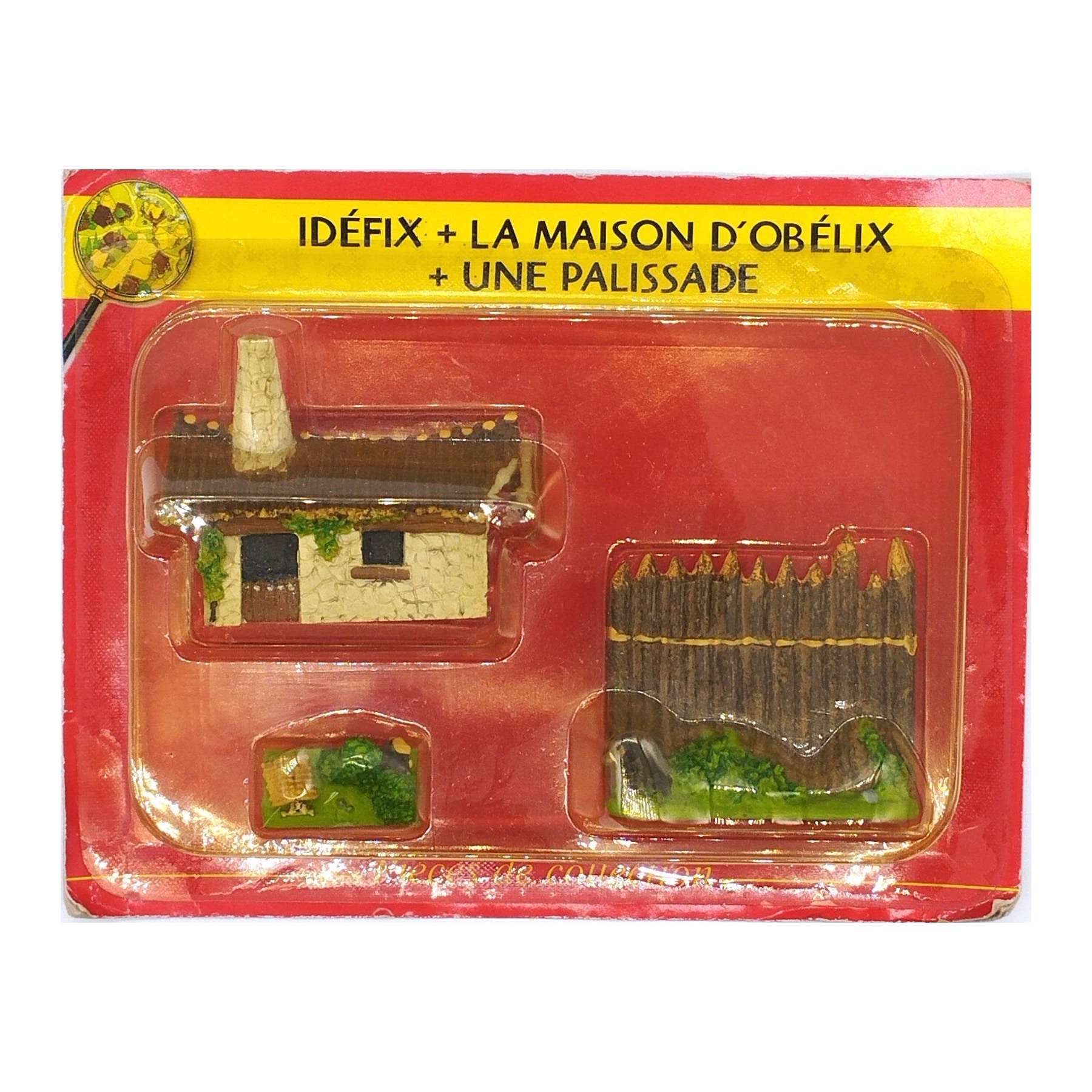 N° 09 – Idéfix dans sa niche, la maison d'Obélix et une palissade – blister Village Astérix Atlas