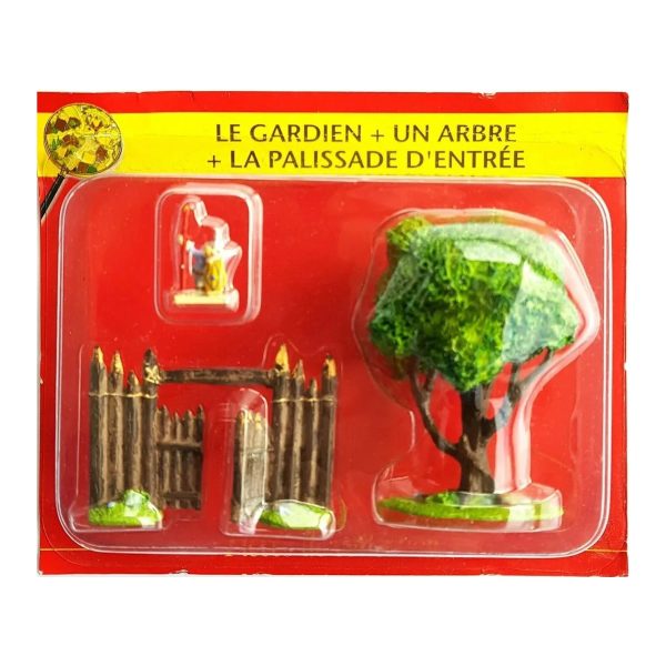 N° 13 – Un gardien endormi, un arbre et la palissade d'entrée – blister Village Astérix Atlas