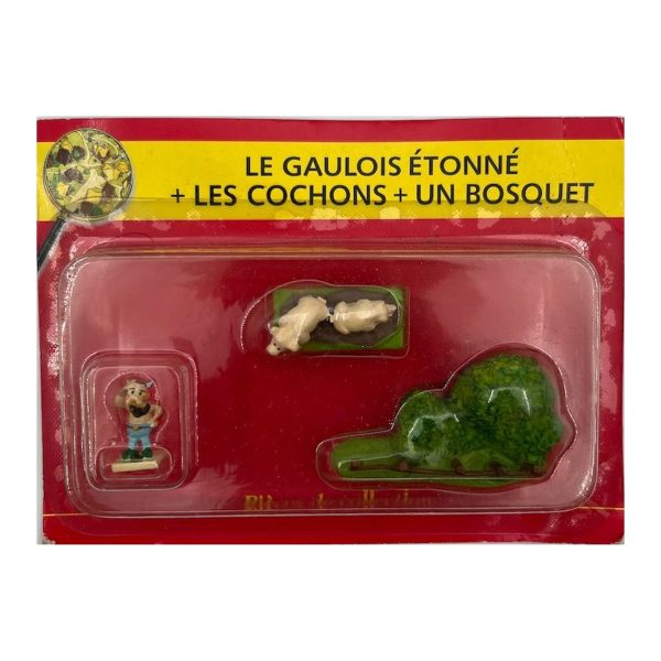 N° 17 – Un gaulois, un buisson et deux cochons – blister Village Astérix Atlas