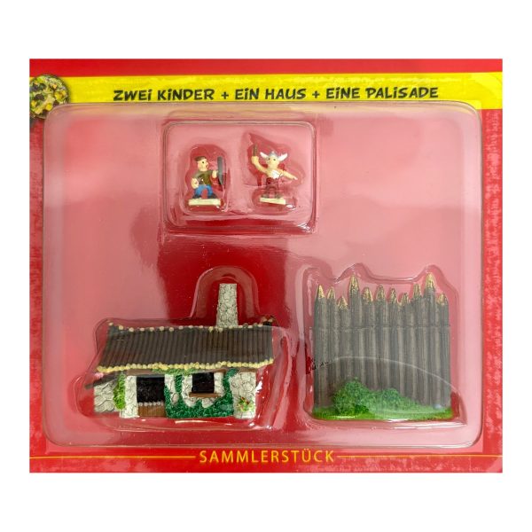 NÂ° 23 â€“ Deux enfants, une petite maison et une palissade â€“ blister Village AstÃ©rix Atlas