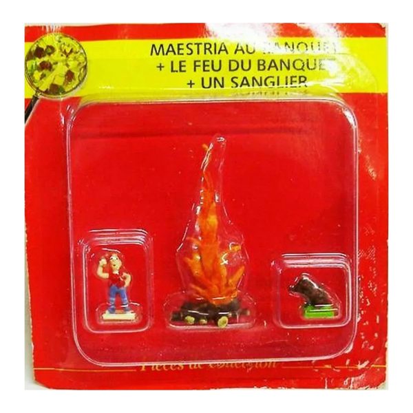 NÂ° 24 â€“ Maestria au banquet, le feu du banquet et un sanglier â€“ blister Village AstÃ©rix Atlas