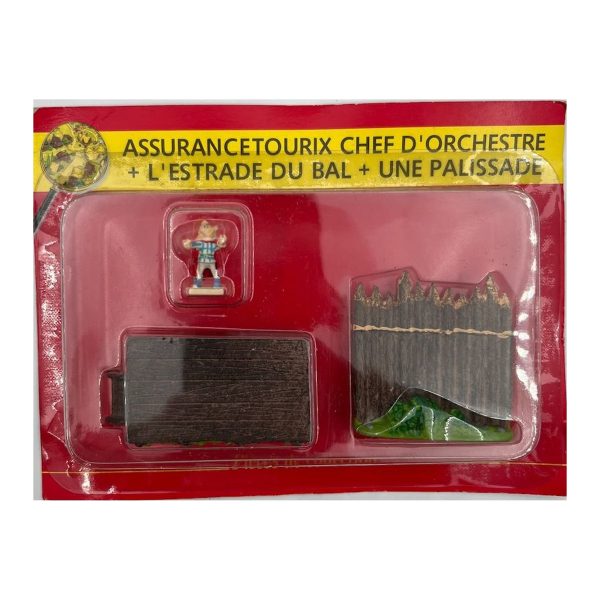NÂ° 32 â€“ Assurancetourix chef d'orchestre, l'estrade du bal et une palissade â€“ blister Village AstÃ©rix Atlas