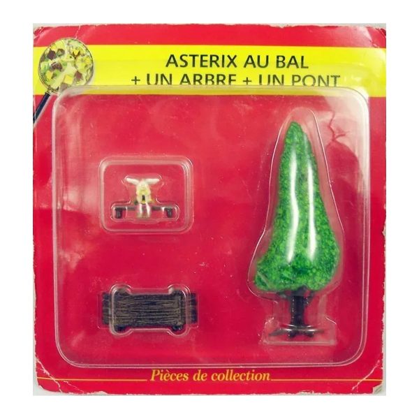 N° 42 – Astérix sur son banc, un arbre et un petit pont – blister Village Astérix Atlas