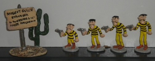 Lucky Luke n° 02 – Les Dalton + le panneau de la ville