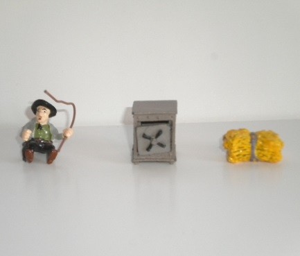 Lucky Luke n° 14 – Conducteur diligence + coffre de banque + botte de paille