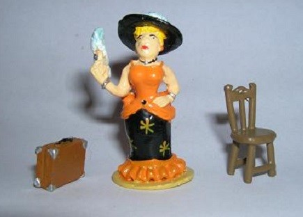 Lucky Luke n° 26 – Lulu Carabine + la valise + la chaise