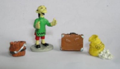 Lucky Luke n° 36 – Ling Foo + la valise + le sac de plumes + le seau