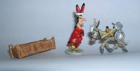 Lucky Luke n° 49 – L'indien + la mule du chercheur d'or + un abreuvoir