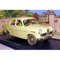 L'Alfa Romeo des journalistes des Bijoux de la Castafiore (1/43)