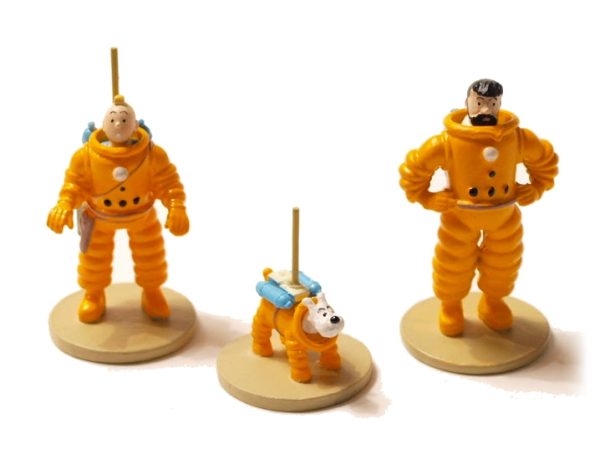 Haddock en scaphandre lunaire - Microfigurine cadeau