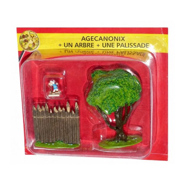 N 29 - Agecanonix se promenant, un arbre et une palissade - blister Village Asterix Atlas