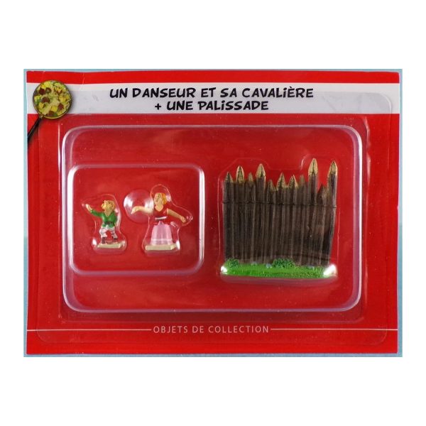 N 55 - Un danseur, sa cavalière et une palissade - blister Village Asterix Atlas